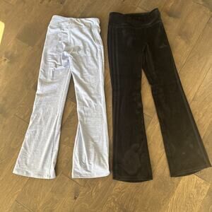 Girls Adidas Sweatpants Lot Of 2 Soft Size Medium 24”